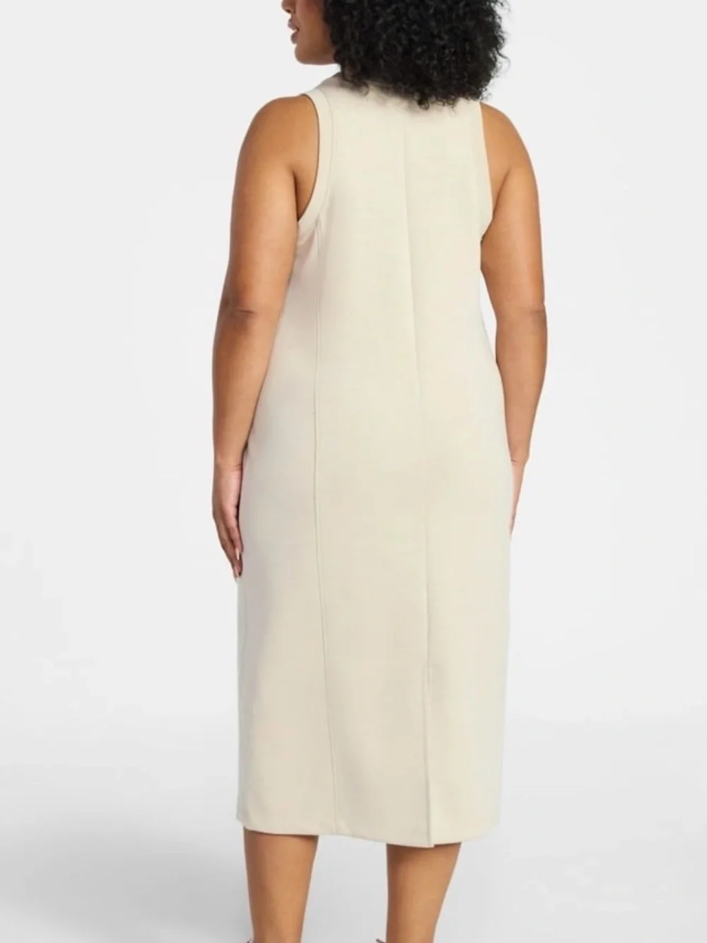NWT Sleeveless Terra and Sky Midi Dress in khaki